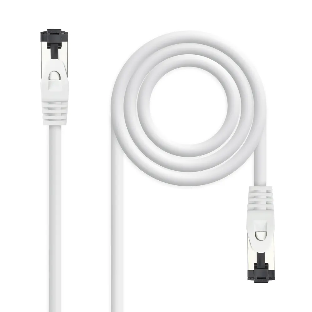 Netzwerkkabel Nanocable 10.20.2000-W Cat.8.1 SSTP 0,5 m Weiß OFC LSZH