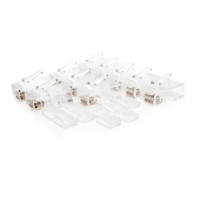 Nanokabel RJ45-Stecker, 8 Drähte, Cat.6, Packung mit 10 Einheiten