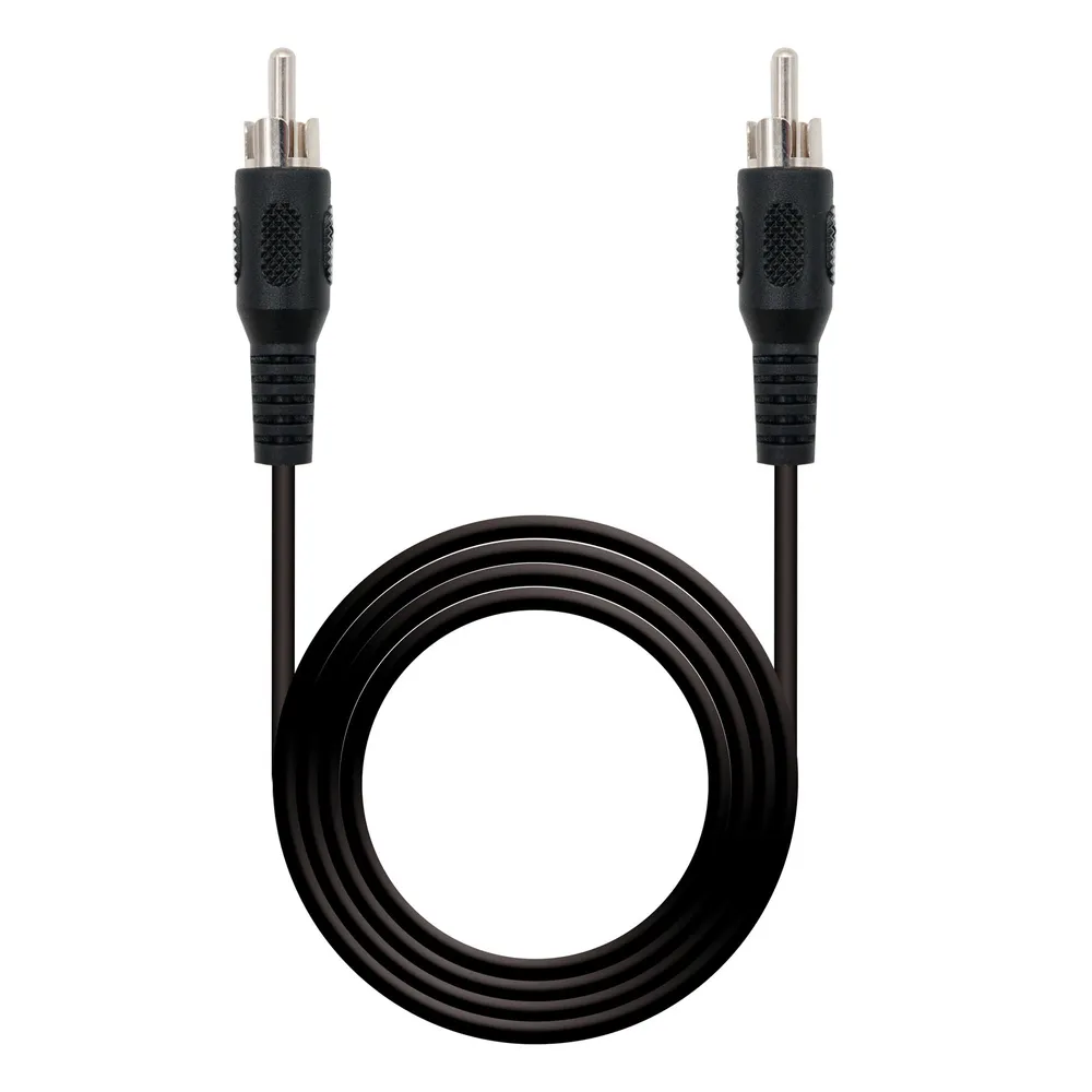 Audio-Kabel RCA Männlich 5 m Schwarz Nanocable