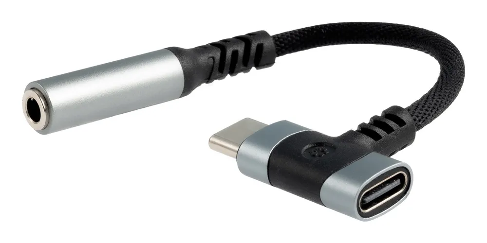 Adapter Nanocable USB-C auf Jack 3.5mm und USB-C zum Laden