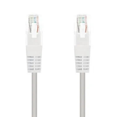 Latiguillo Netzwerkkabel Nanocable CAT6 UTP AWG24 RJ45 25cm Weiß
