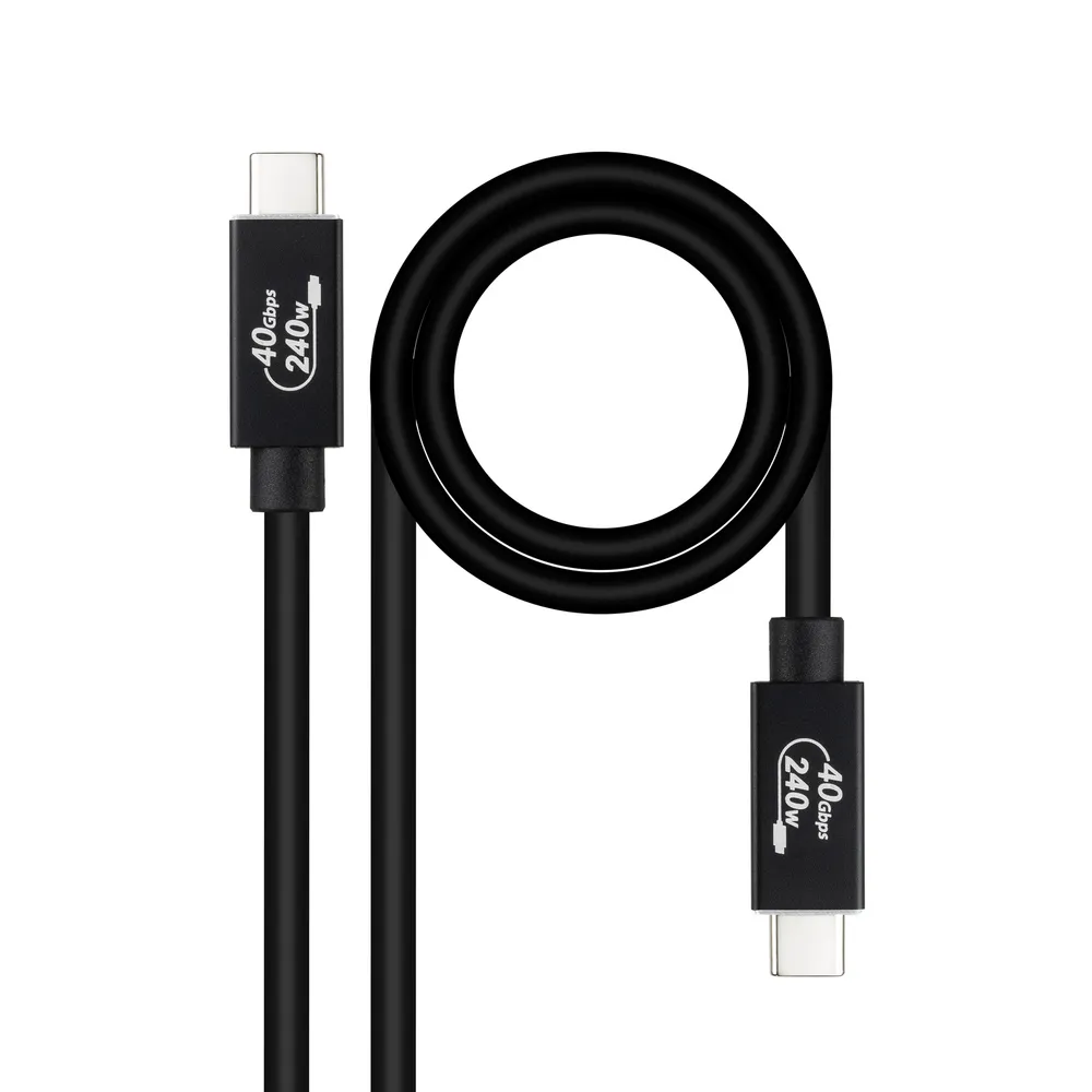 Kabel USB4 Nanocable Gen 3x2 40Gbps 240W USB-C 1 m Kabel USB4 Nanocable Gen 3x2 40Gbps 240W USB-C 1 m