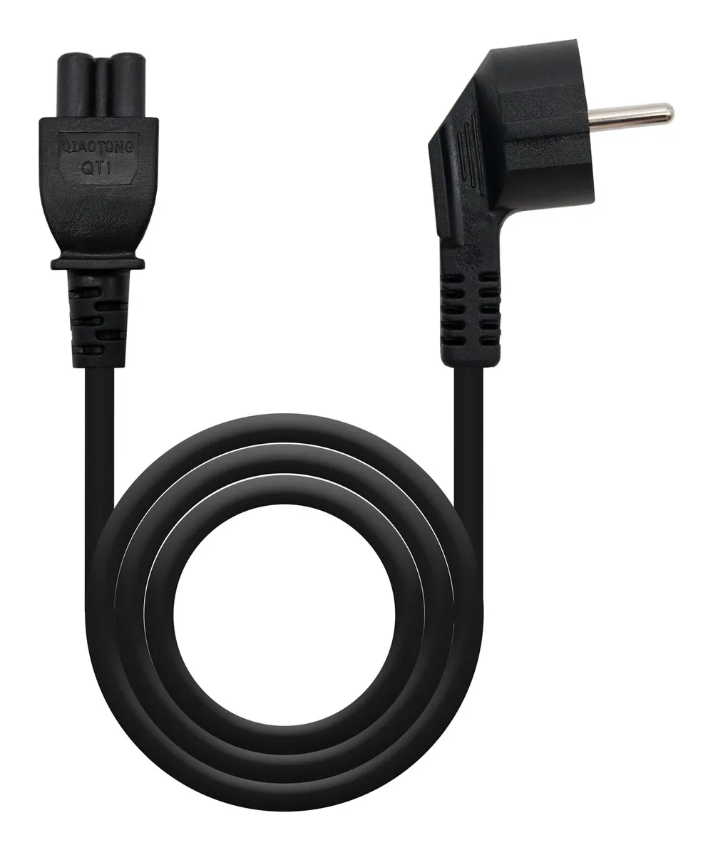 Kabel Strom Nanocable Trébol CEE7 Stecker - C5 Buchse 2m Schwarz Kabel Strom Nanocable Trébol CEE7 Stecker - C5 Buchse 2m Schwarz