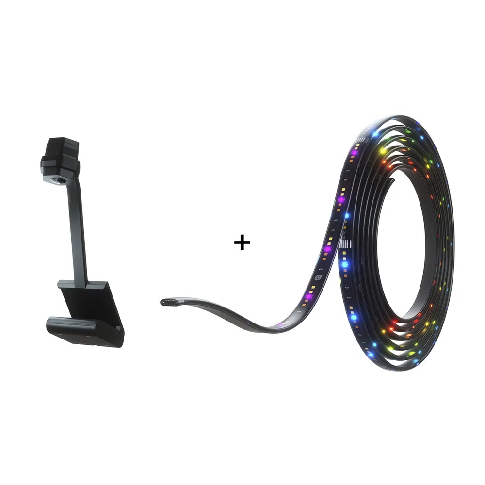 Nanoleaf 4D TV Screen Mirror + Lightstrips Starter Set - For TV up to 85'' / 216cm - Schwarz