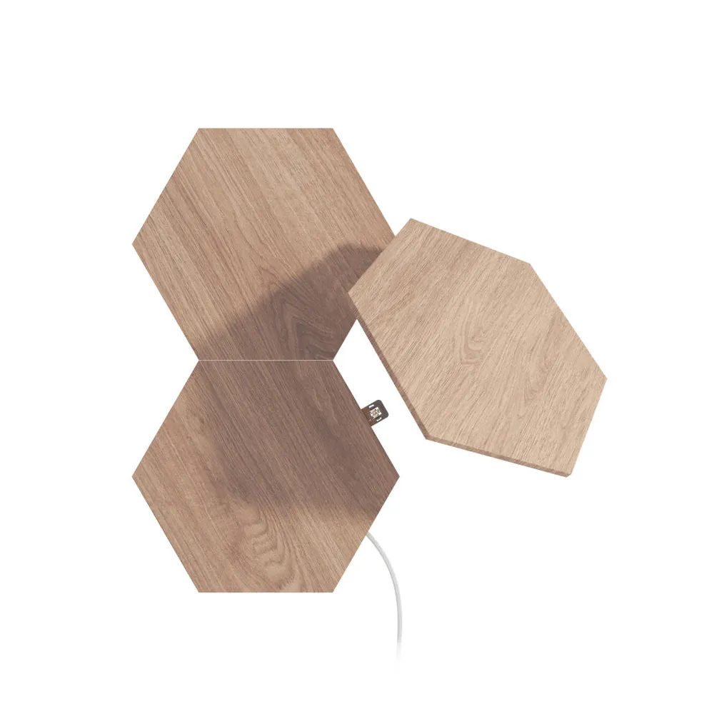 Nanoleaf Elements Wood Look Hexagons Expansion Pack - 3er-Set - Holz