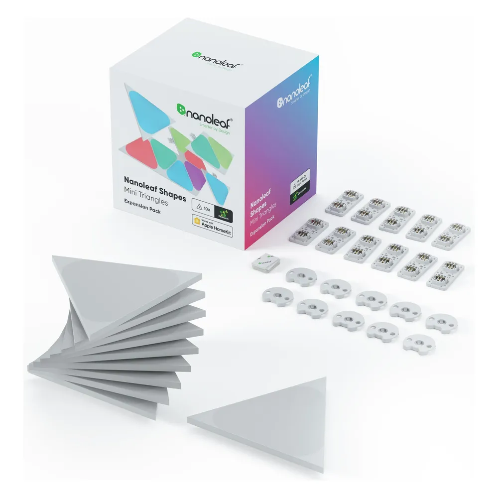 Nanoleaf Shapes Triangles Mini Erweiterung - 10er-Set- Weiß
