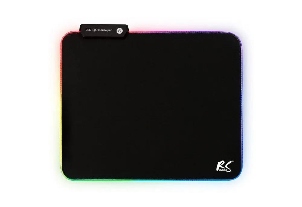 NanoRS Gaming Mauspad RS704, LED RGB Beleuchtung, Anti-Rutsch Unterseite, 30x25cm