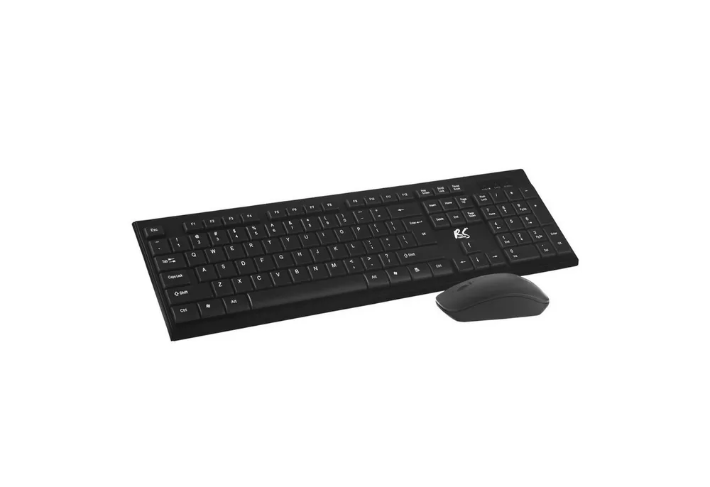 NanoRS RS580 QWERTY ergonomische Tastatur (Kabelloses Tastatur- und Maus-Set QWERTY)