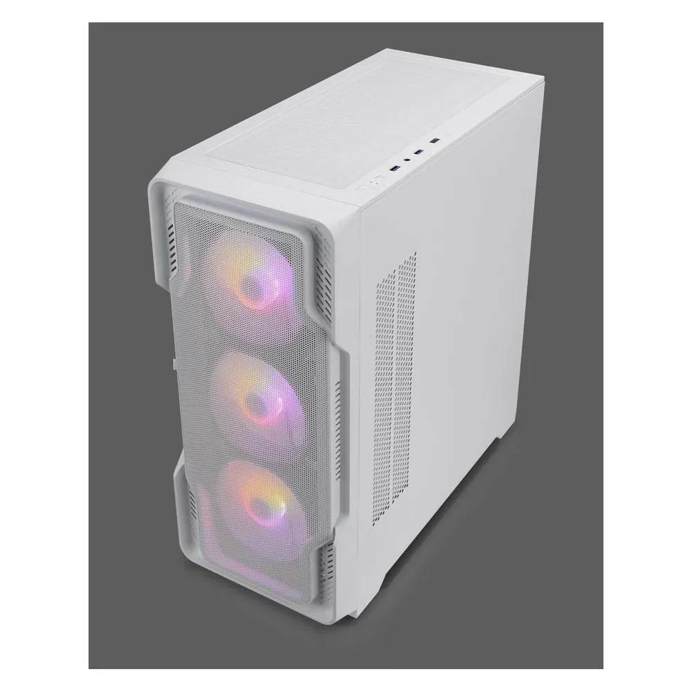 Nanoxia Geh MIDI DS-9 ARGB Airflow white - USB-C - TG-Mesh