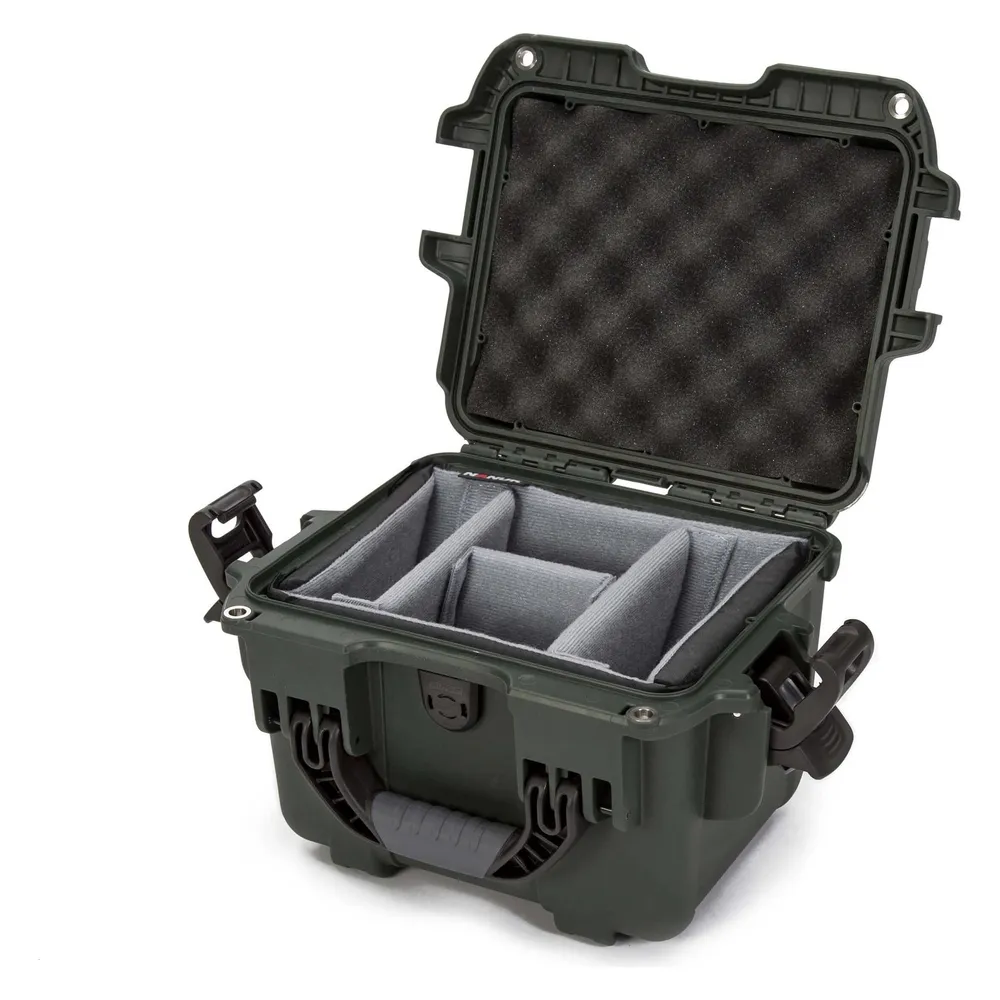 Nanuk Kunststoffkoffer 908 - mit Schaum Olivgrün