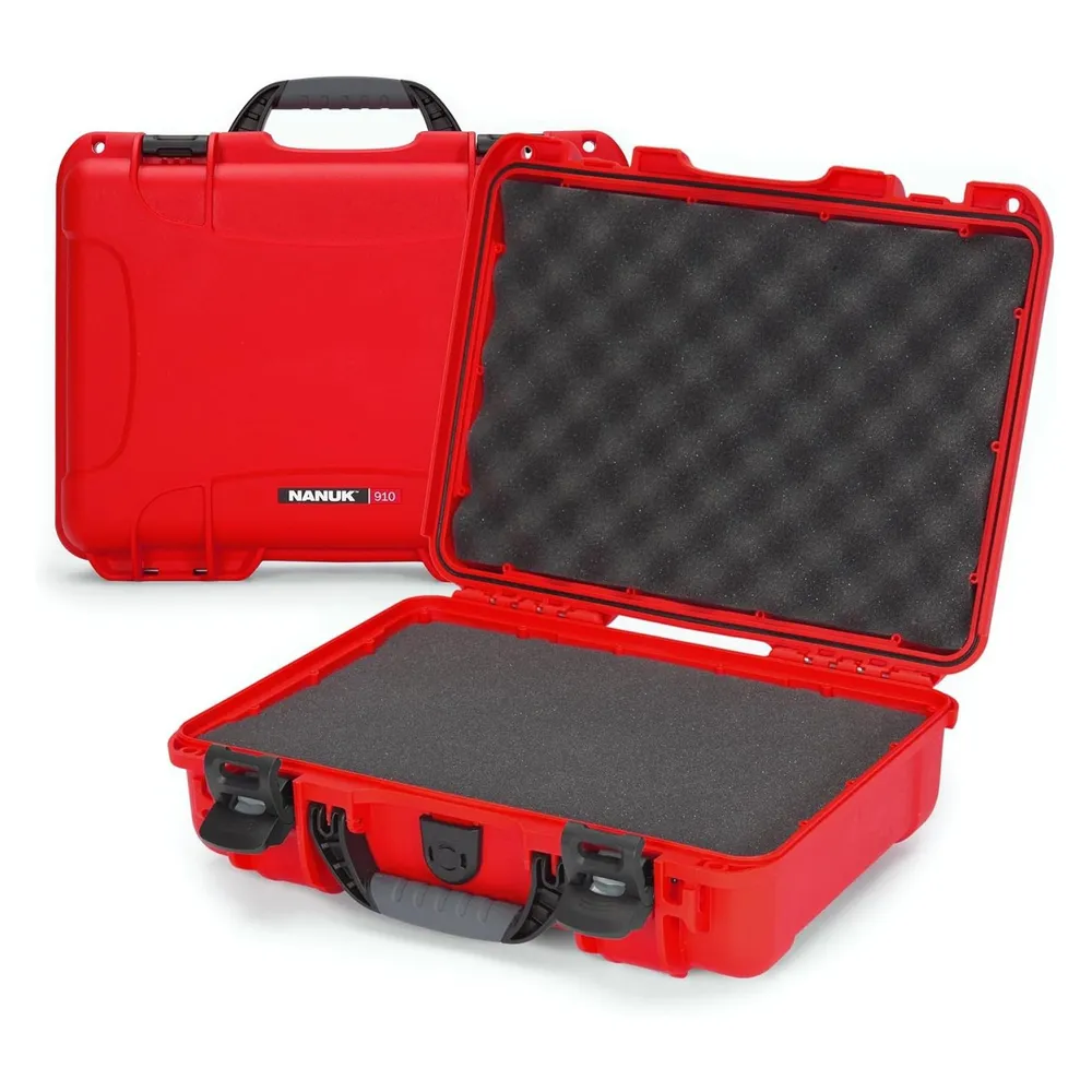 Nanuk Kunststoffkoffer 910 - mit Schaum Rot