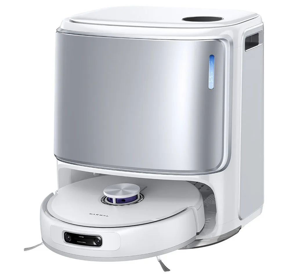 Narwal Saugroboter Freo Z10 Ultra Saugroboter mit Wischfunktion, All-in-One-Basisstation, 65 W, DirtSense Technologie, verhedderungsfreie Bürste, 18.000Pa Absaugung