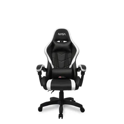 Gaming Stuhl Nasa Orion verstellbare Rückenlehne schwarz weiß 120 kg