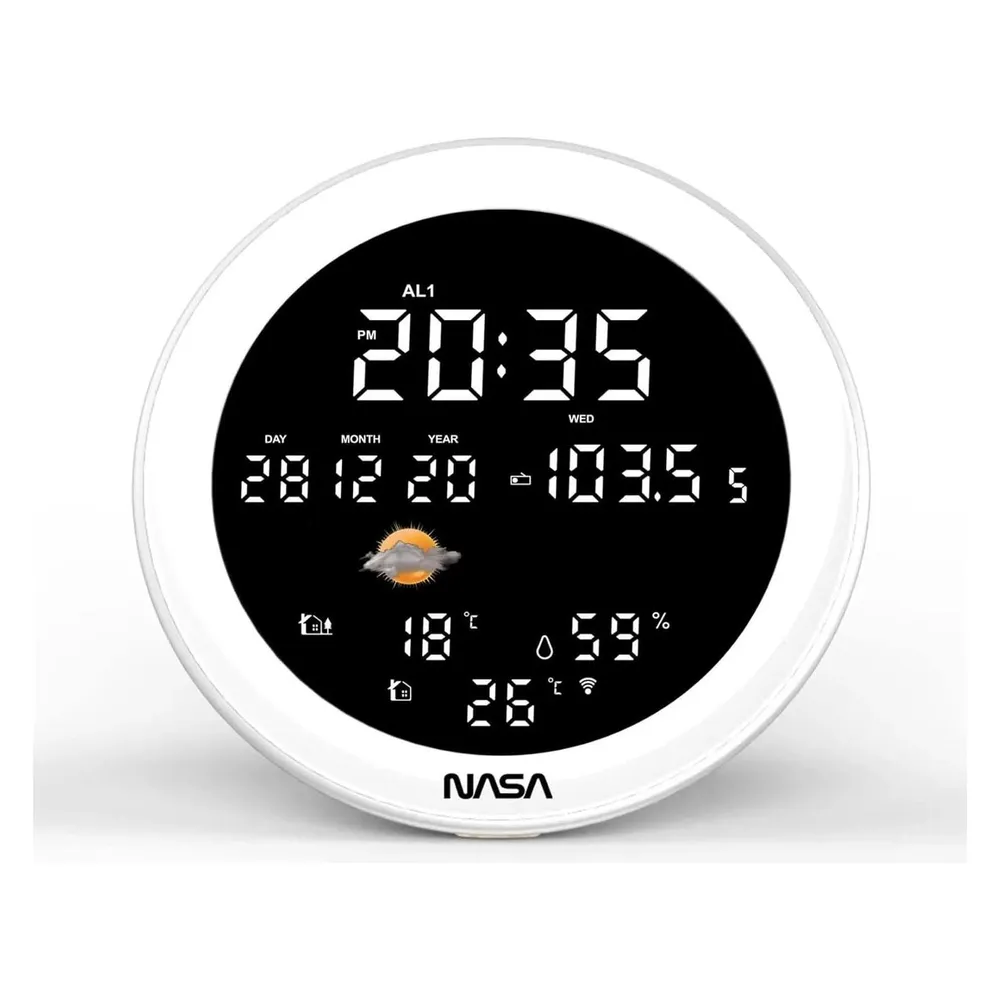 Wetterstation NASA WSP1700 Bluetooth Lautsprecher 3 Außensensoren LCD FM