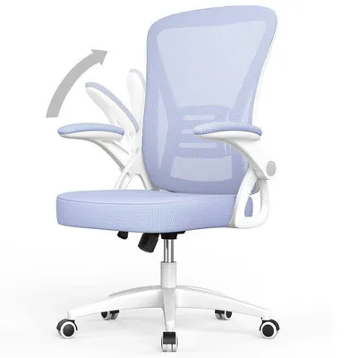 Ergonomischer Buerostuhl mit Rollen violett