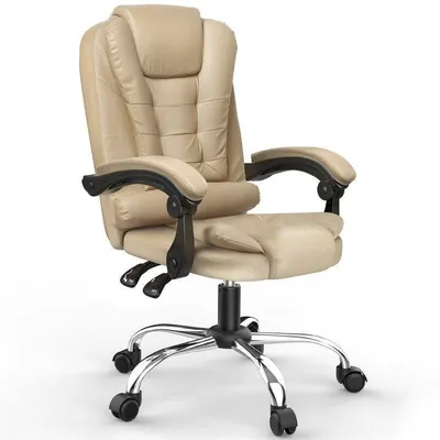 Bürostuhl Naspaluro ergonomisch mit großem gepolstertem Sitz höhenverstellbar