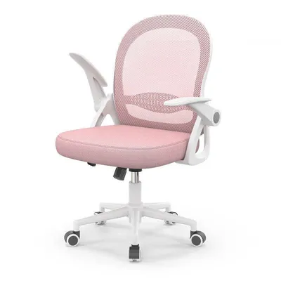 Bürostuhl Naspaluro rosa, ergonomisch und atmungsaktives Netz
