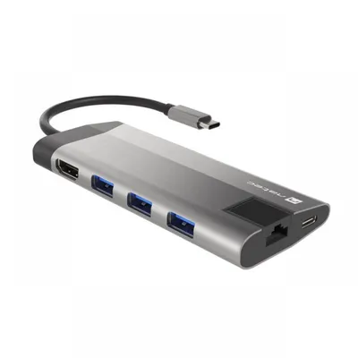 Natec Fowler Plus Dockingstation USB-C auf USB3.0/HDMI/USB-C/RJ45/PD 3.0