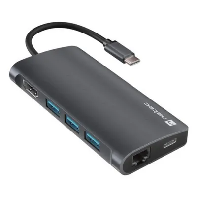 USB-C Hub Natec NMP-2162 100 W Ethernet SD/MicroSD Grau