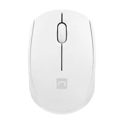 Maus Natec Stork kabellos 1600 DPI Weiß ergonomisch ambidextrisch