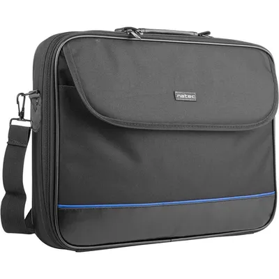 Natec Impala Laptop-Aktentasche bis 15,6 Zoll, Schwarz