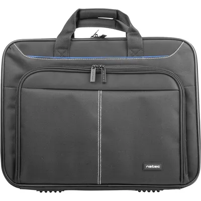 Natec Doberman Laptop-Aktentasche bis 17,3 Zoll, Schwarz