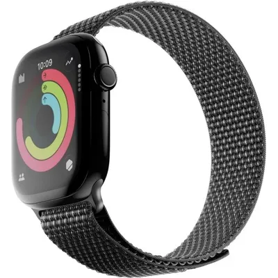 Active Watch Loop Armband Native Union Nylon Schwarz 44-49 mm