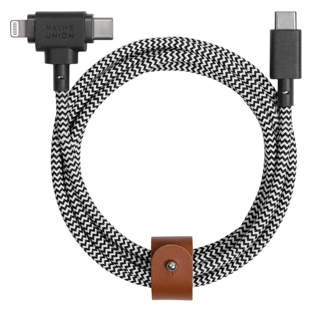 Native Union Ladekabel schwarz/klein gemustert
