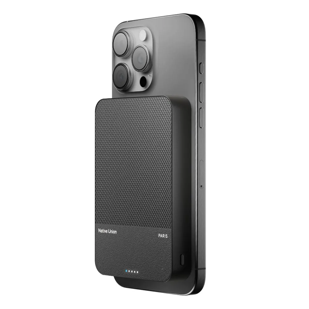 Native Union (Re)Classic Qi2 Magnetic Powerbank - 10000 mAh - Schwarz