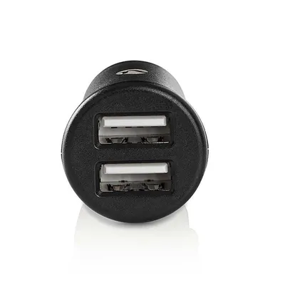 Autolader Nedis CCHAU480ABK 2 USB-A Ports Schwarz