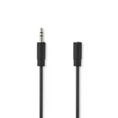 Audiokabel NEDIS CAGL22050BK30 3,5mm Stecker auf Buchse 3m Schwarz