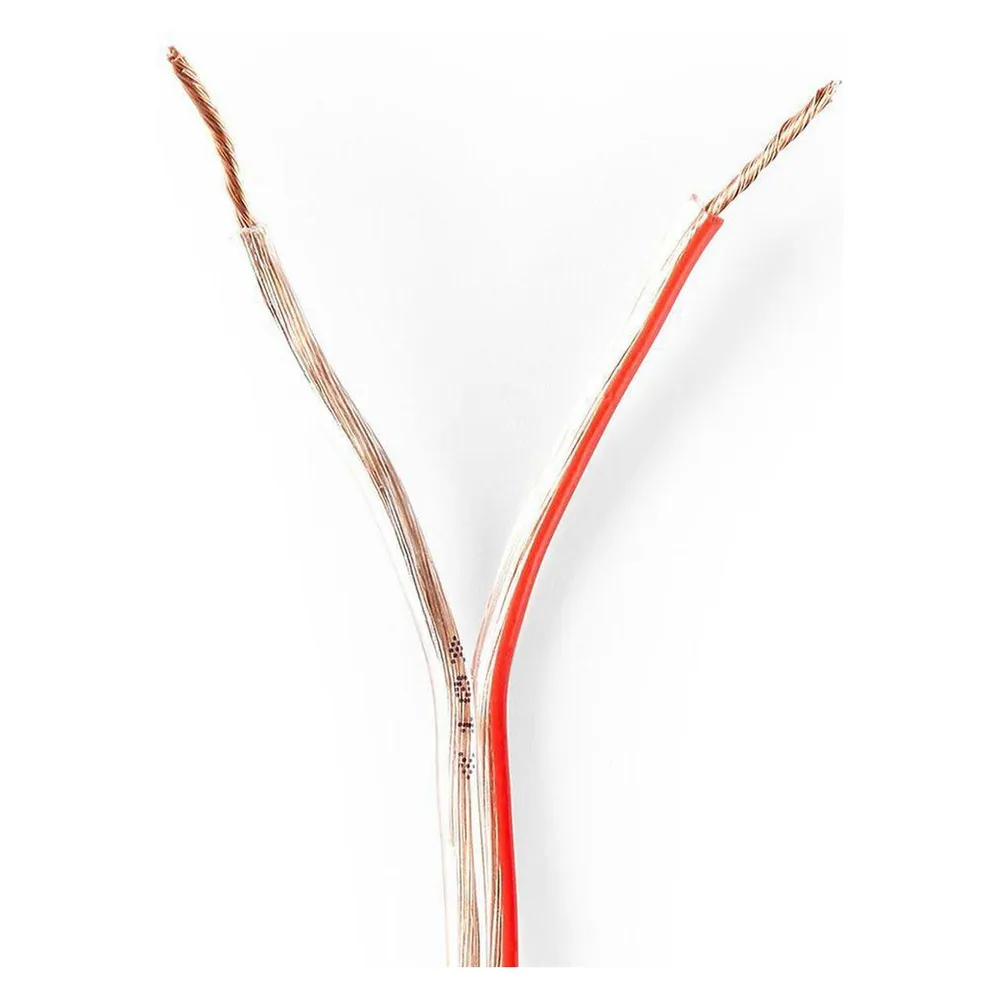 Nedis Lautsprecherkabel 2X 0.75 mm² CCA 15.0 m rund PVC Eingewickelt Unisex