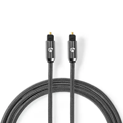 Digitales Optisches Audiokabel Nedis Toslink 3 Meter Grau
