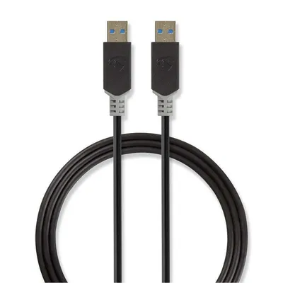USB-Kabel NEDIS CCBW61000AT20 2 m USB-A zu USB-A USB 3.2 Gen 1 Anthrazit