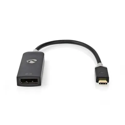 Grafikadapter Nedis CCBW64352AT02 USB-C DisplayPort 8K 0,2 m Anthrazit