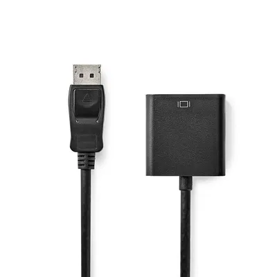 DisplayPort Kabel Nedis CCGB37351BK02 0,2 m VGA DisplayPort Adapter Schwarz