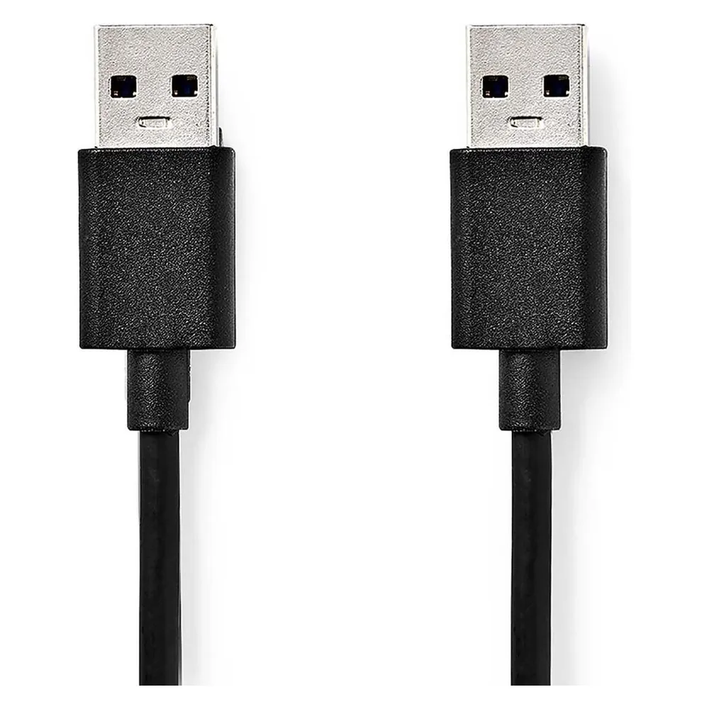 Nedis USB-Kabel USB 3.2 Gen 1 USB-A Stecker USB-A Stecker 5 Gbps Vernickelt 2.00 m Run