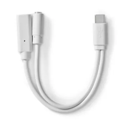 USB-C Kabel NEDIS CCGB64922WT01 0,1 m Weiß USB 2.0 Schnellladen