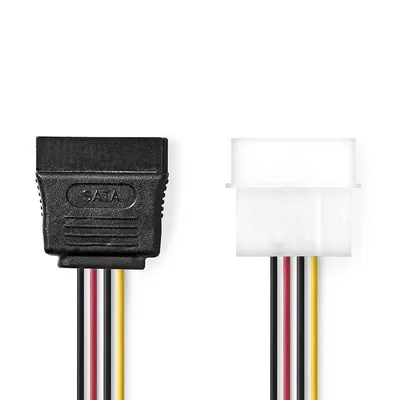 Stromkabel Nedis CCGB73500VA015 0,15 m Molex 4-pin zu SATA 15-polig