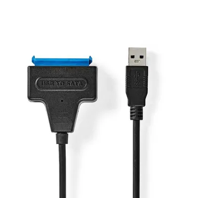 Adapter Nedis CCGB75100BK05 USB-A SATA 22-Pin 0,3 m Schwarz