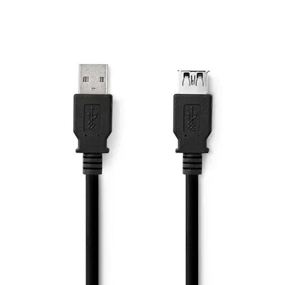 USB-Verlängerungskabel NEDIS CCGL61010BK10 1 m USB 3.2 Gen 1 Schwarz