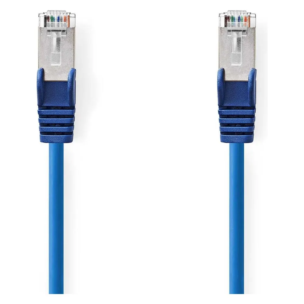 Nedis CAT5e-Netzwerkkabel SF/UTP RJ45 Stecker RJ45 Stecker 3.00 m Rund PVC Blau Labe