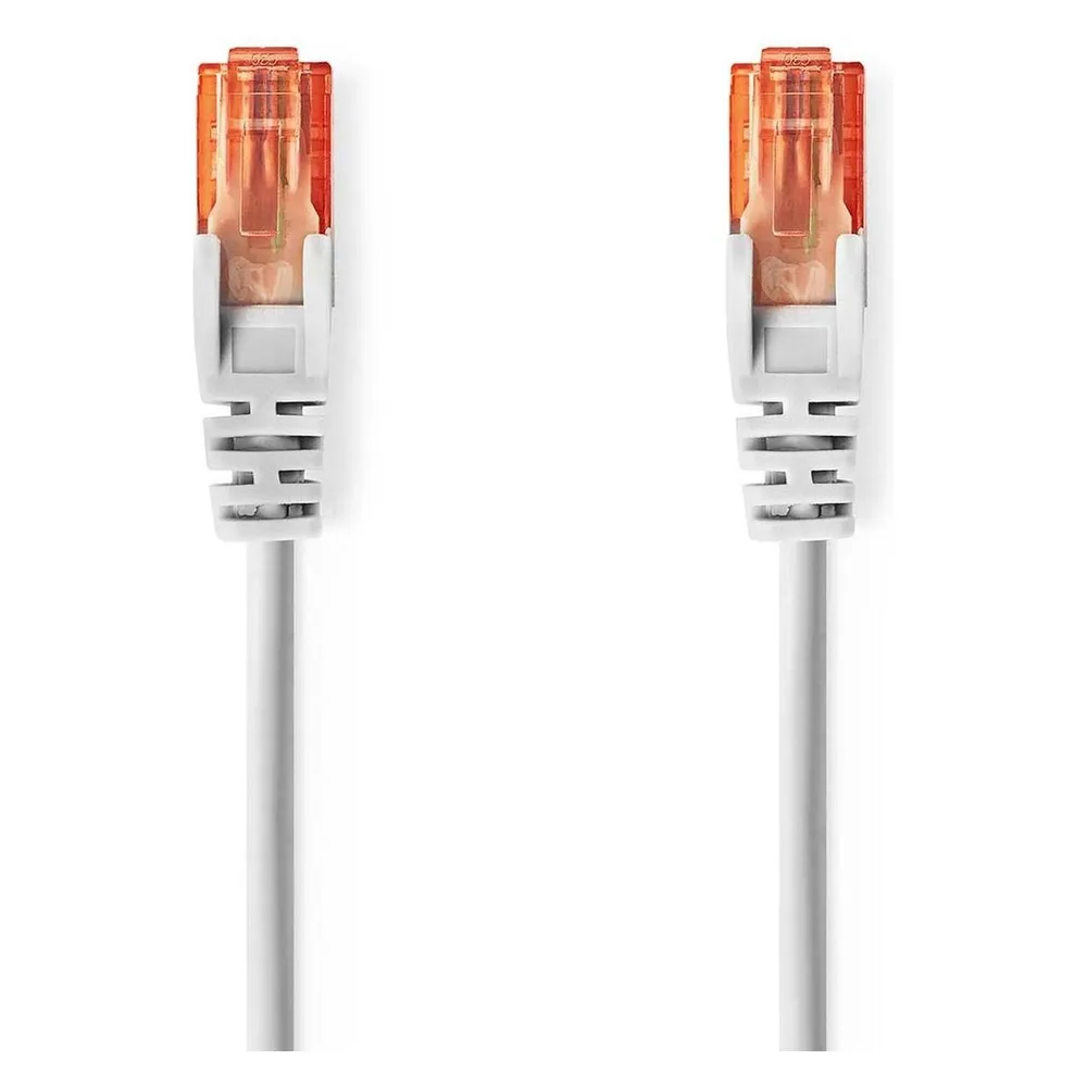 Nedis CAT6-Netzwerkkabel RJ45 Stecker RJ45 Stecker U/UTP 20.0 m Rund PVC Grau Label (U/UTP, CAT6, 20 m)
