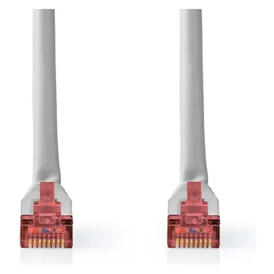 Nedis CAT6-Netzwerkkabel RJ45 Stecker RJ45 Stecker SF/UTP 20.0 m Rund PVC Grau Label