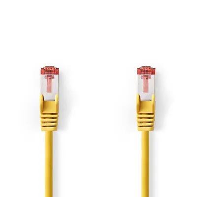 Netzwerkkabel Nedis CCGL85221YE100 Cat6 S/FTP 10 m Rot Gelb
