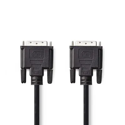 DVI-Kabel NEDIS CCGP32000BK100 10 m Dual Link Schwarz