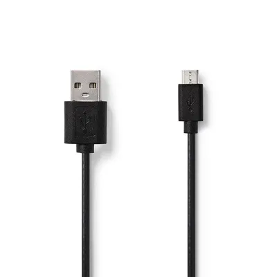 USB-Kabel NEDIS CCGP60500BK50 5 m USB A auf Micro-USB B Schwarz