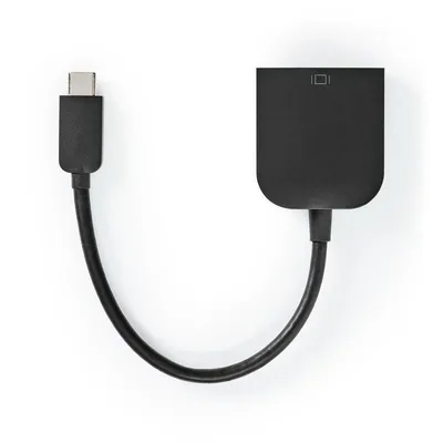 Grafikadapter USB-C NEDIS CCGP64852BK02 Schwarz 0,2 m VGA 1920 x 1200