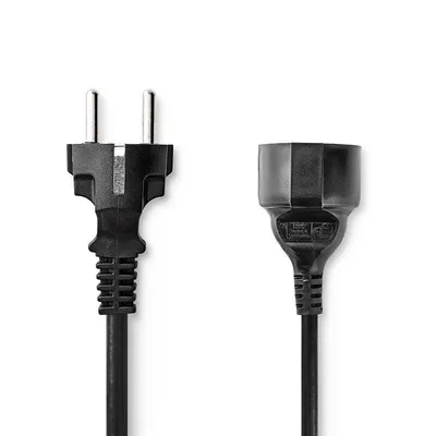 Netzkabel NEDIS CEGL10200BK50 5 m Schwarz CEE7/7 Stecker Gerade Kupferleiter