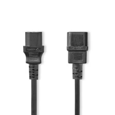 Stromkabel NEDIS CEGL10500BK30 2 m C14 auf C13 Schwarz PVC